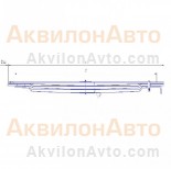 Рессора МАЗ 64222-2902012-10/1п передняя